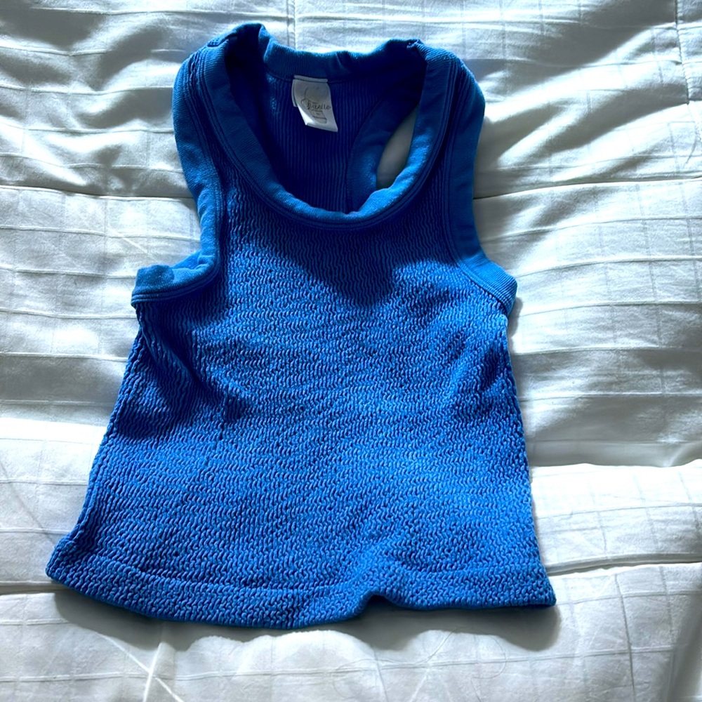 Suzette Cropped Waffle Tank